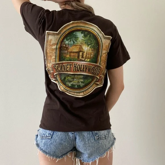 Vintage 1998 Planet Hollywood Orlando Florida Tee Jimmy Buffet Island Va… - Picture 4 of 15